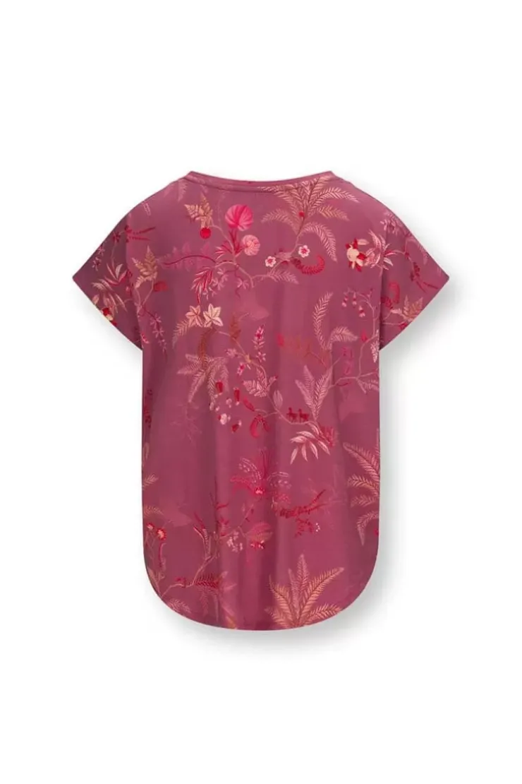 Sportshirts|Pip Studio Sport Top Kurze Armel Isola Rosa