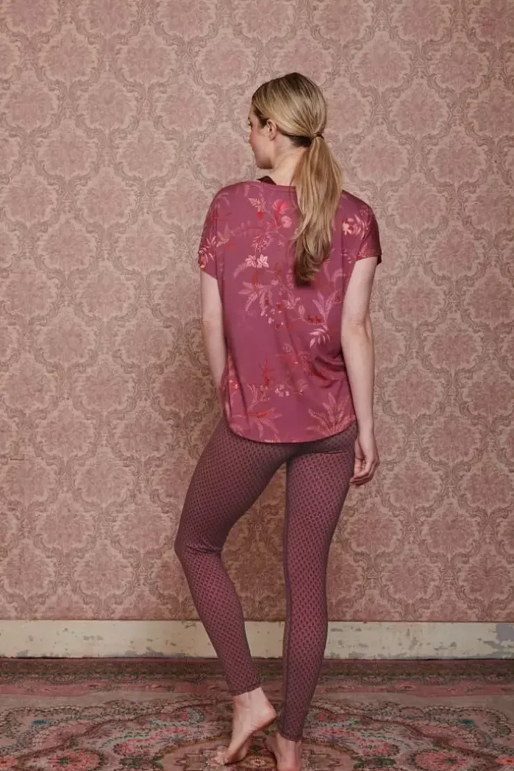 Sportshirts|Pip Studio Sport Top Kurze Armel Isola Rosa
