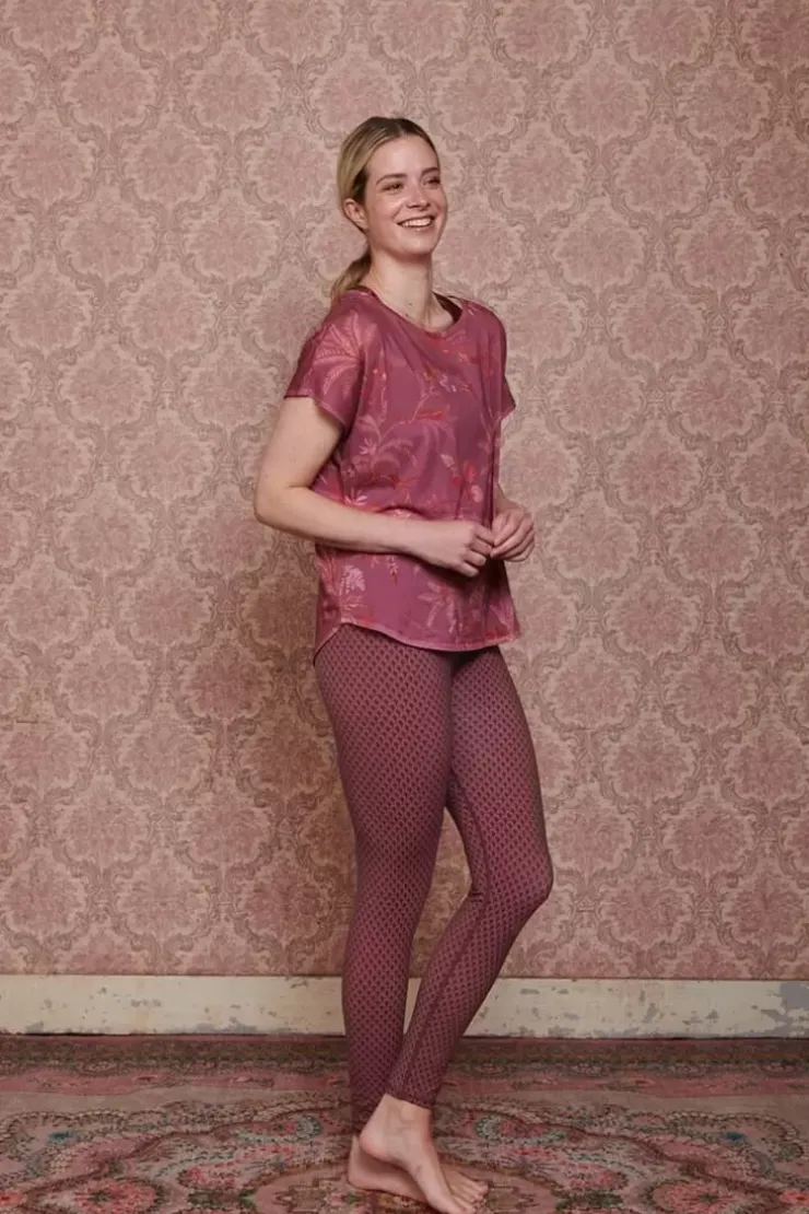 Sportshirts|Pip Studio Sport Top Kurze Armel Isola Rosa