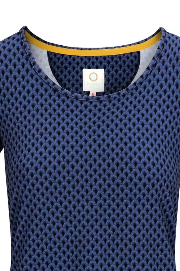 Sportshirts|Pip Studio Sport Top Kurze Armel Suki Kobalt Blau