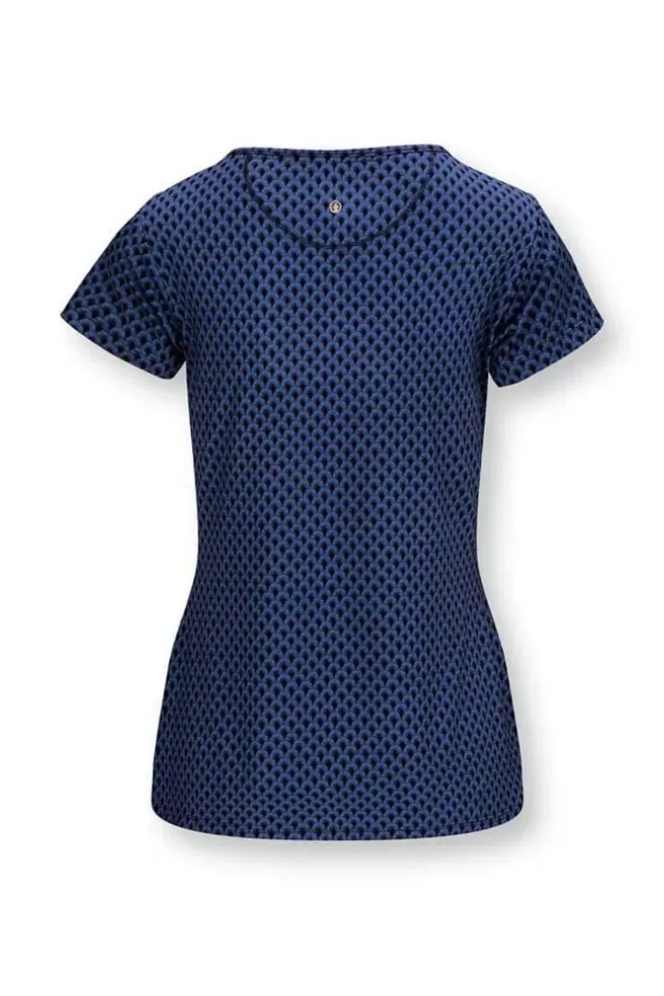 Sportshirts|Pip Studio Sport Top Kurze Armel Suki Kobalt Blau
