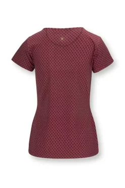 Sportshirts|Pip Studio Sport Top Kurze Armel Suki Dunkel Rot