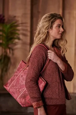 Shopper|Pip Studio Tasche Medium Kyoto Festival Dunkel Rosa