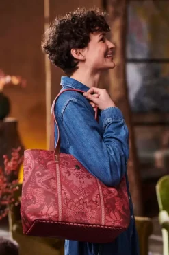 Shopper|Pip Studio Tasche Medium Kyoto Festival Dunkel Rosa