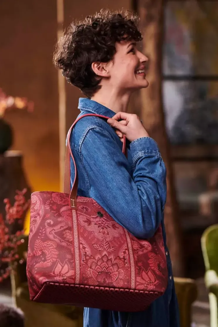 Shopper|Pip Studio Tasche Medium Kyoto Festival Dunkel Rosa