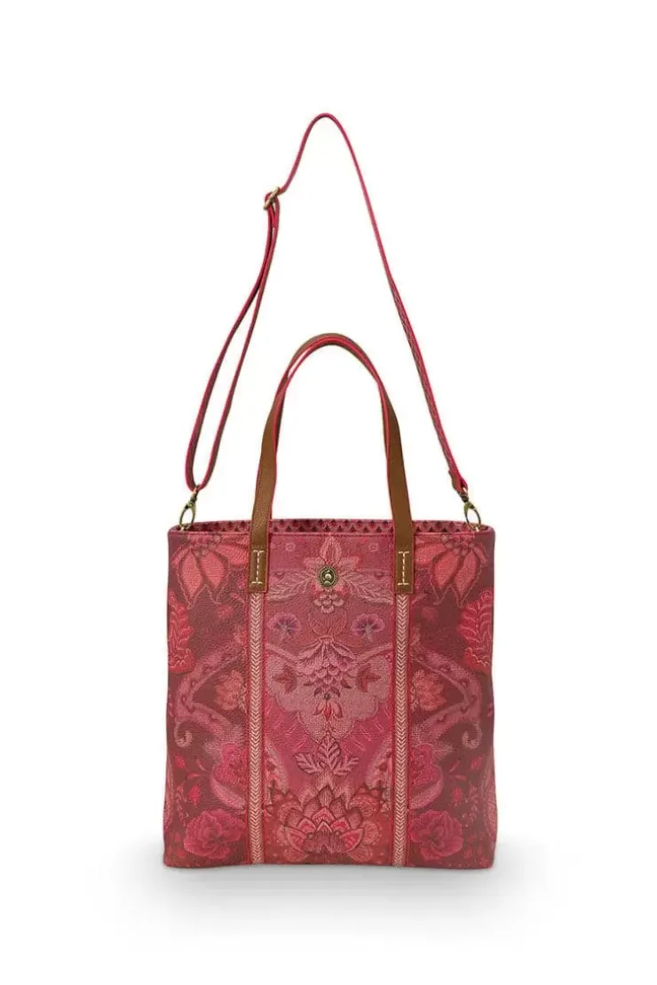 Shopper|Pip Studio Tasche Rechteckig Kyoto Festival Dunkel Rosa