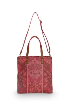 Shopper|Pip Studio Tasche Rechteckig Kyoto Festival Dunkel Rosa