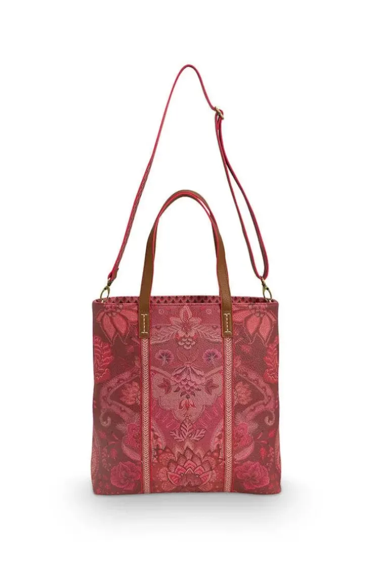 Shopper|Pip Studio Tasche Rechteckig Kyoto Festival Dunkel Rosa