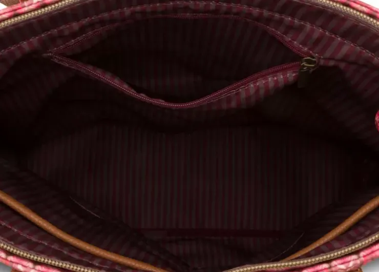 Shopper|Pip Studio Tasche Rechteckig Kyoto Festival Dunkel Rosa
