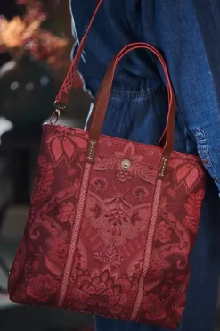 Shopper|Pip Studio Tasche Rechteckig Kyoto Festival Dunkel Rosa
