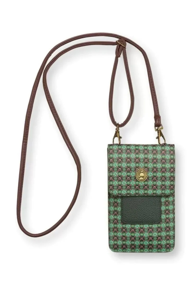 Ümhangetaschen|Pip Studio Telefontasche Clover Grun