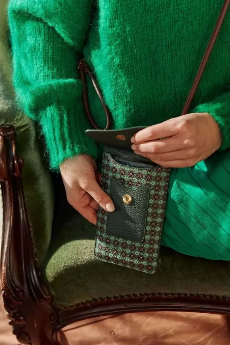 Ümhangetaschen|Pip Studio Telefontasche Clover Grun