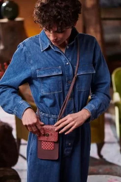 Ümhangetaschen|Pip Studio Telefontasche Kyoto Festival Dunkel /Khaki Rosa