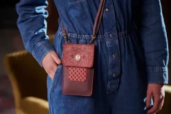 Ümhangetaschen|Pip Studio Telefontasche Kyoto Festival Dunkel /Khaki Rosa