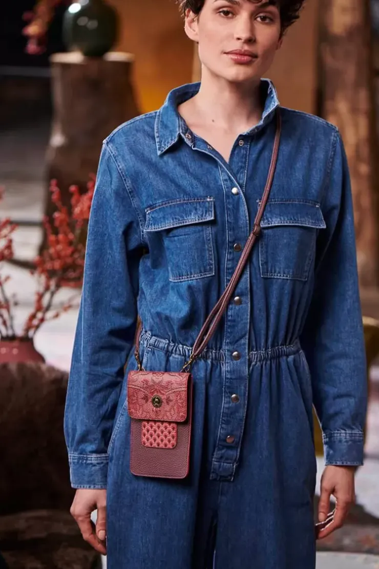 Ümhangetaschen|Pip Studio Telefontasche Kyoto Festival Dunkel /Khaki Rosa