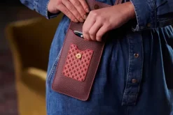 Ümhangetaschen|Pip Studio Telefontasche Kyoto Festival Dunkel /Khaki Rosa