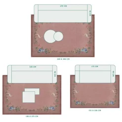 Rechteckige Teppiche|Pip Studio Teppich Jolie By Pip Vintage Rosa