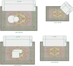 Rechteckige Teppiche|Pip Studio Teppich Majorelle By Pip Lila/Grun