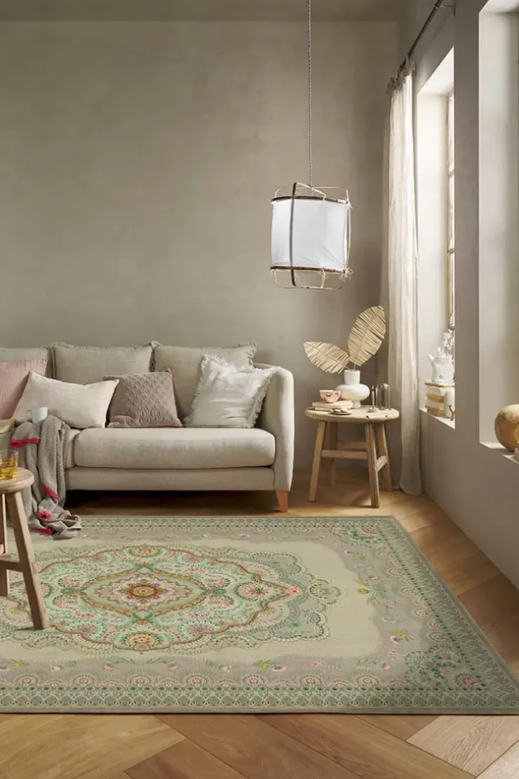 Rechteckige Teppiche|Pip Studio Teppich Majorelle By Pip Pastell Khaki