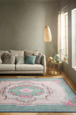 Rechteckige Teppiche|Pip Studio Teppich Pip Chique Grun