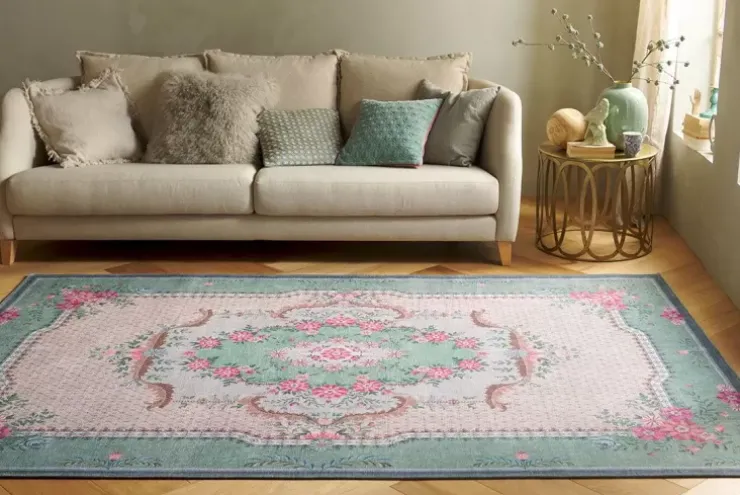 Rechteckige Teppiche|Pip Studio Teppich Pip Chique Grun
