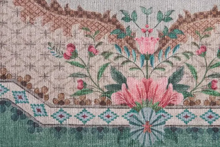 Rechteckige Teppiche|Pip Studio Teppich Pip Chique Grun