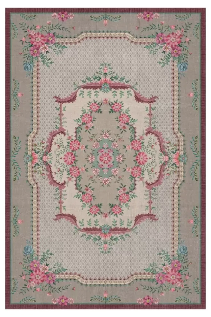 Rechteckige Teppiche|Pip Studio Teppich Pip Chique Khaki