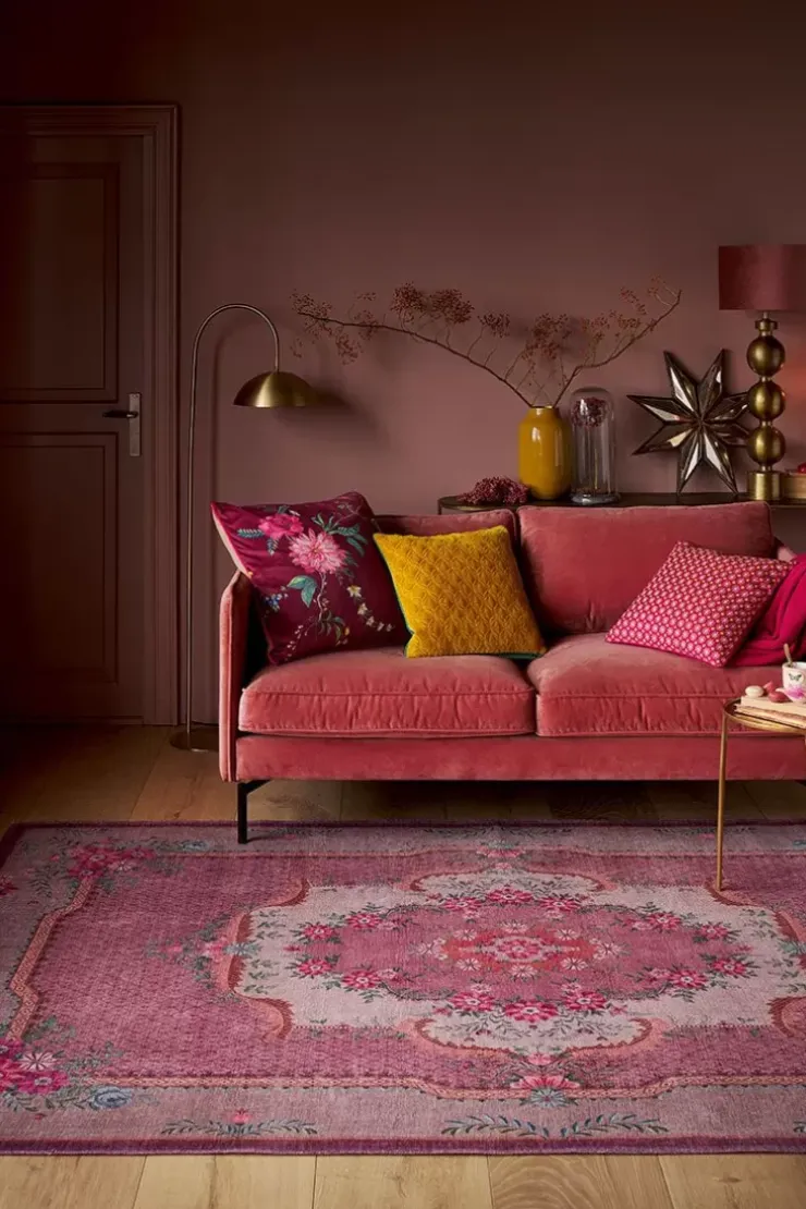 Rechteckige Teppiche|Pip Studio Teppich Pip Chique Mauve Rosa