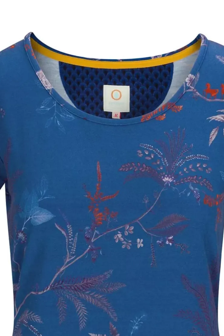 T-Shirts|Pip Studio Top Kurze Armel Isola Blau
