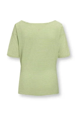 T-Shirts|Pip Studio Top Kurze Armel Little Sumo Stripe Hell Grun