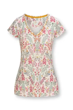 T-Shirts|Pip Studio Top Kurze Armel Primavera Weis