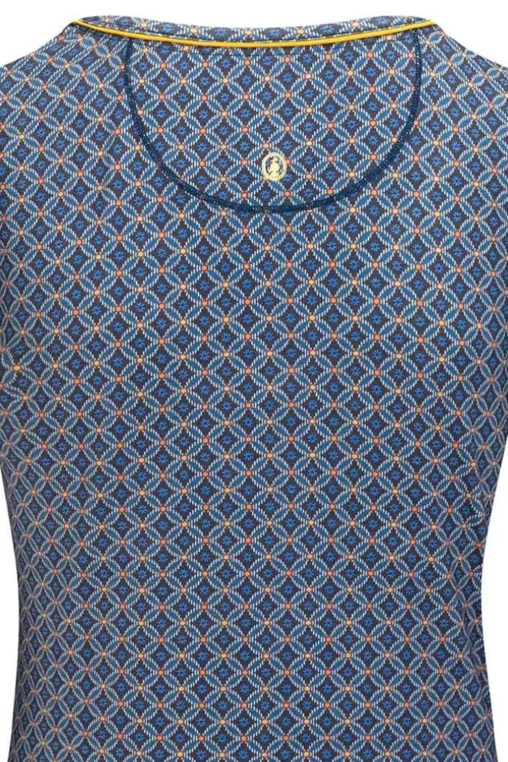 T-Shirts|Pip Studio Top Kurze Armel Tegola Blau