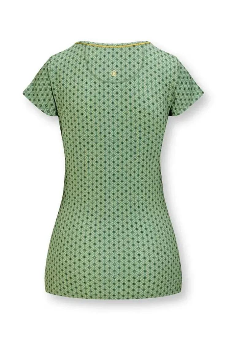 T-Shirts|Pip Studio Top Kurze Armel Tegola Grun