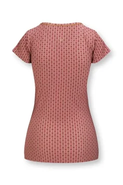 T-Shirts|Pip Studio Top Kurze Armel Tegola Rosa
