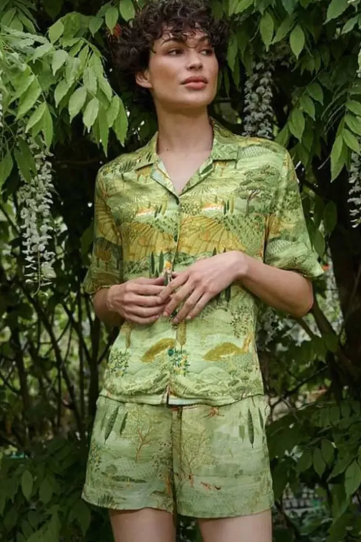 T-Shirts|Pip Studio Top Kurze Armel Toscana Grun