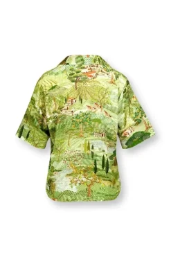 T-Shirts|Pip Studio Top Kurze Armel Toscana Grun