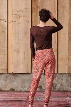 Tops Mit Langen Armeln|Pip Studio Top Lange Armel Solid Terra Rot