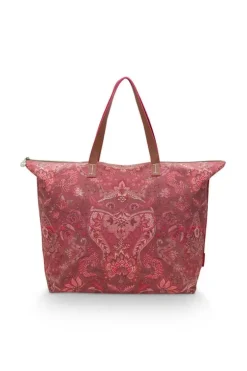 Wochenendtaschen|Pip Studio Tragetasche Kyoto Festival Dunkel Rosa