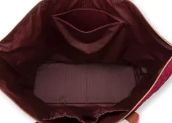 Wochenendtaschen|Pip Studio Tragetasche Samt Quiltey Days Rot