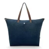 Wochenendtaschen|Pip Studio Tragetasche Samt Quiltey Days Blau