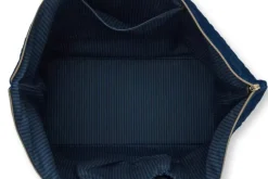 Wochenendtaschen|Pip Studio Tragetasche Samt Quiltey Days Blau