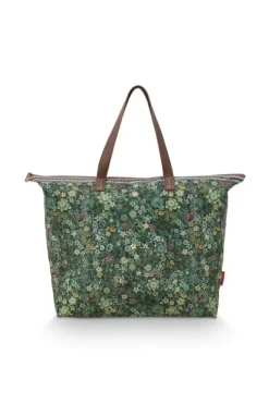 Shopper|Pip Studio Tragetasche Tutti I Fiori Grun