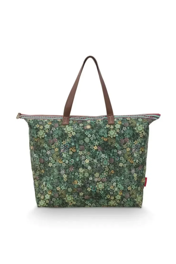 Shopper|Pip Studio Tragetasche Tutti I Fiori Grun