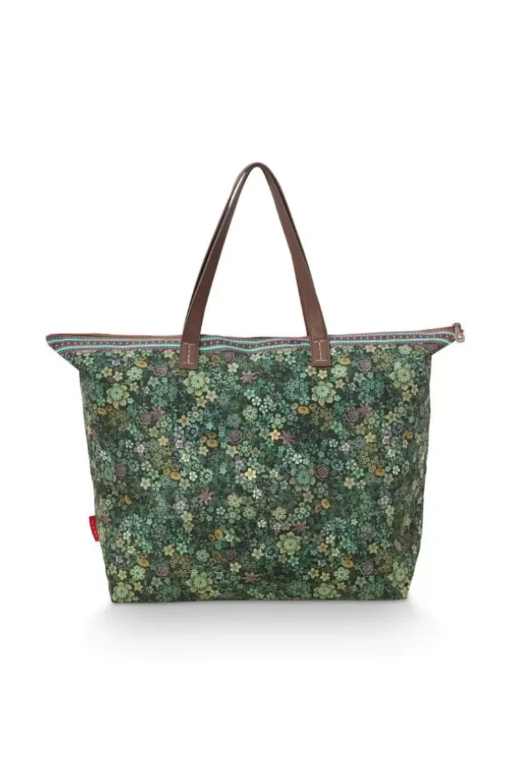 Shopper|Pip Studio Tragetasche Tutti I Fiori Grun