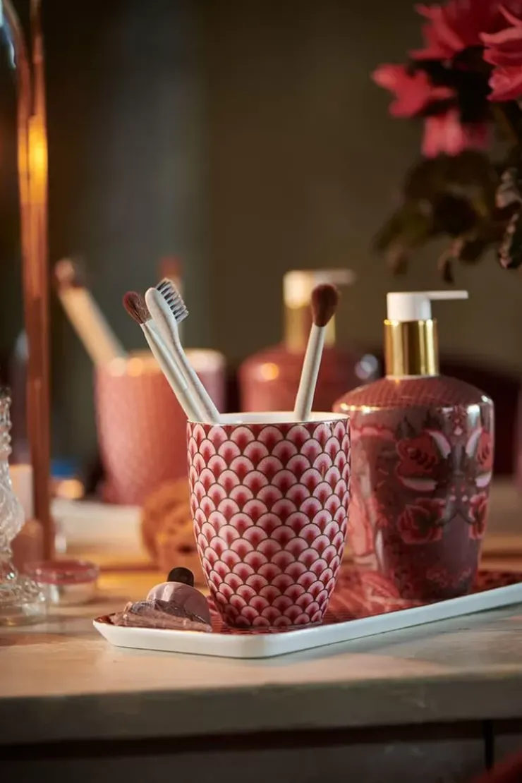 Trinkbecher|Pip Studio Trinkbecher Suki Dunkel Rosa