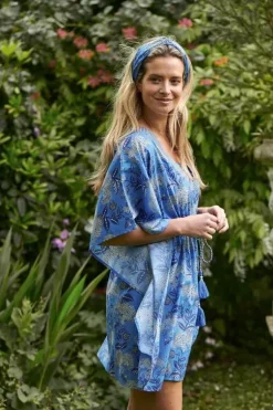 Kleider|Pip Studio Tunic Flora Firenze Kobalt Blau