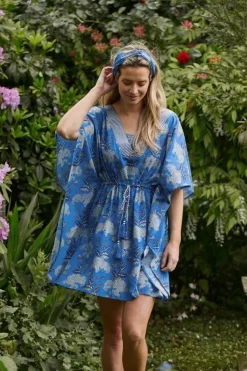 Kleider|Pip Studio Tunic Flora Firenze Kobalt Blau