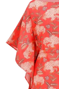 Kleider|Pip Studio Tunic Flora Firenze Koralle Rot