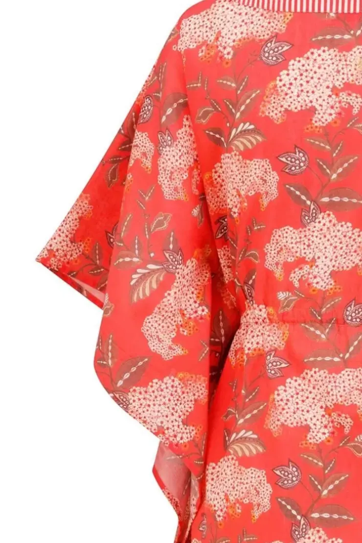 Kleider|Pip Studio Tunic Flora Firenze Koralle Rot