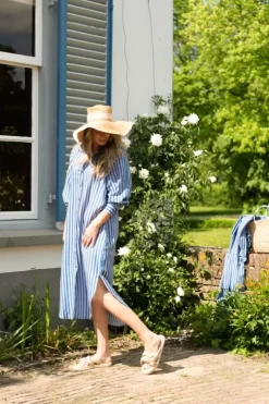 Kleider|Pip Studio Tunic Sumo Stripe Blau